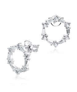  Silver Stud Earrings STS-4254